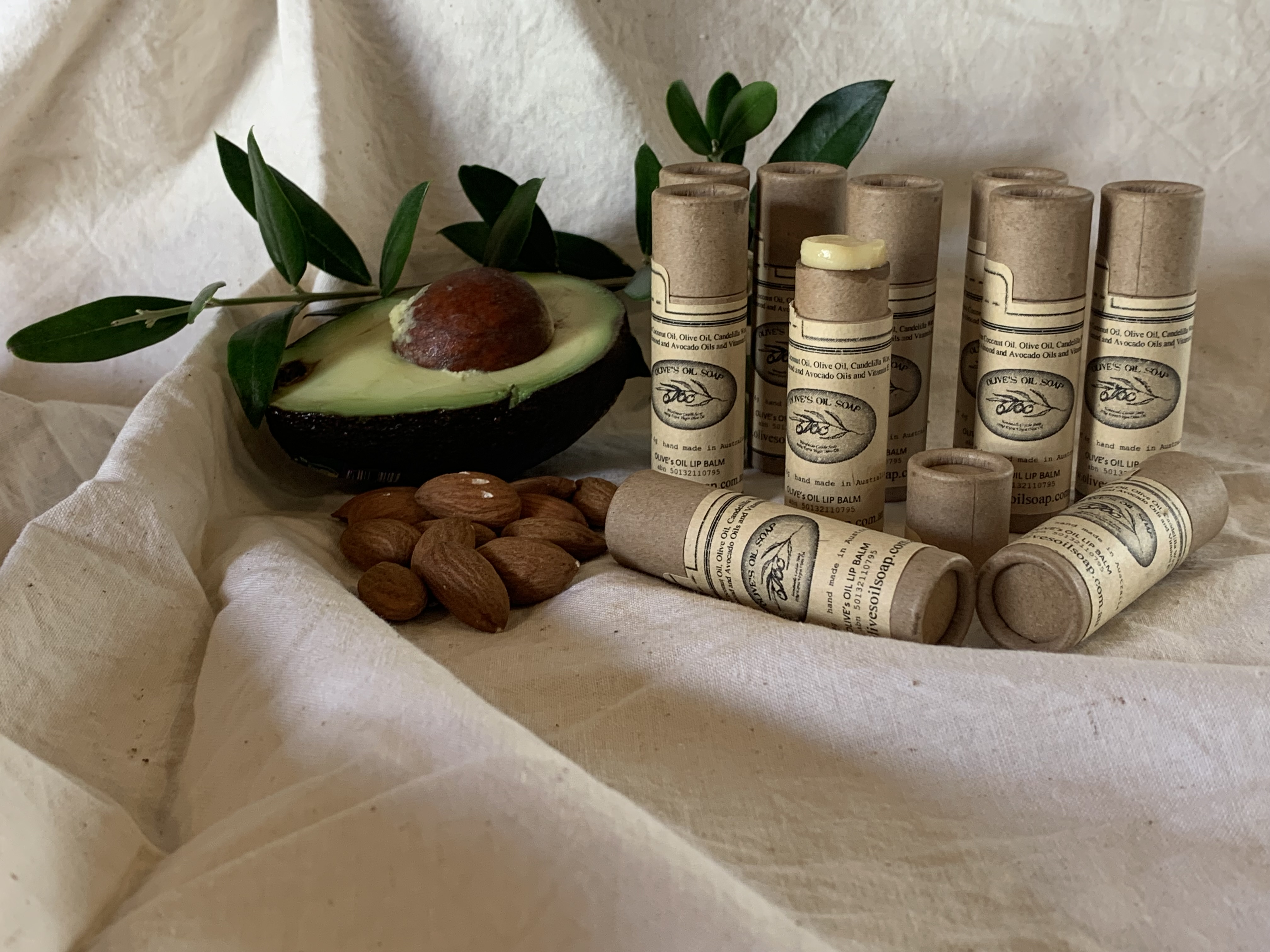 Olive's Oil Lip Balm 10g Natural Packaging