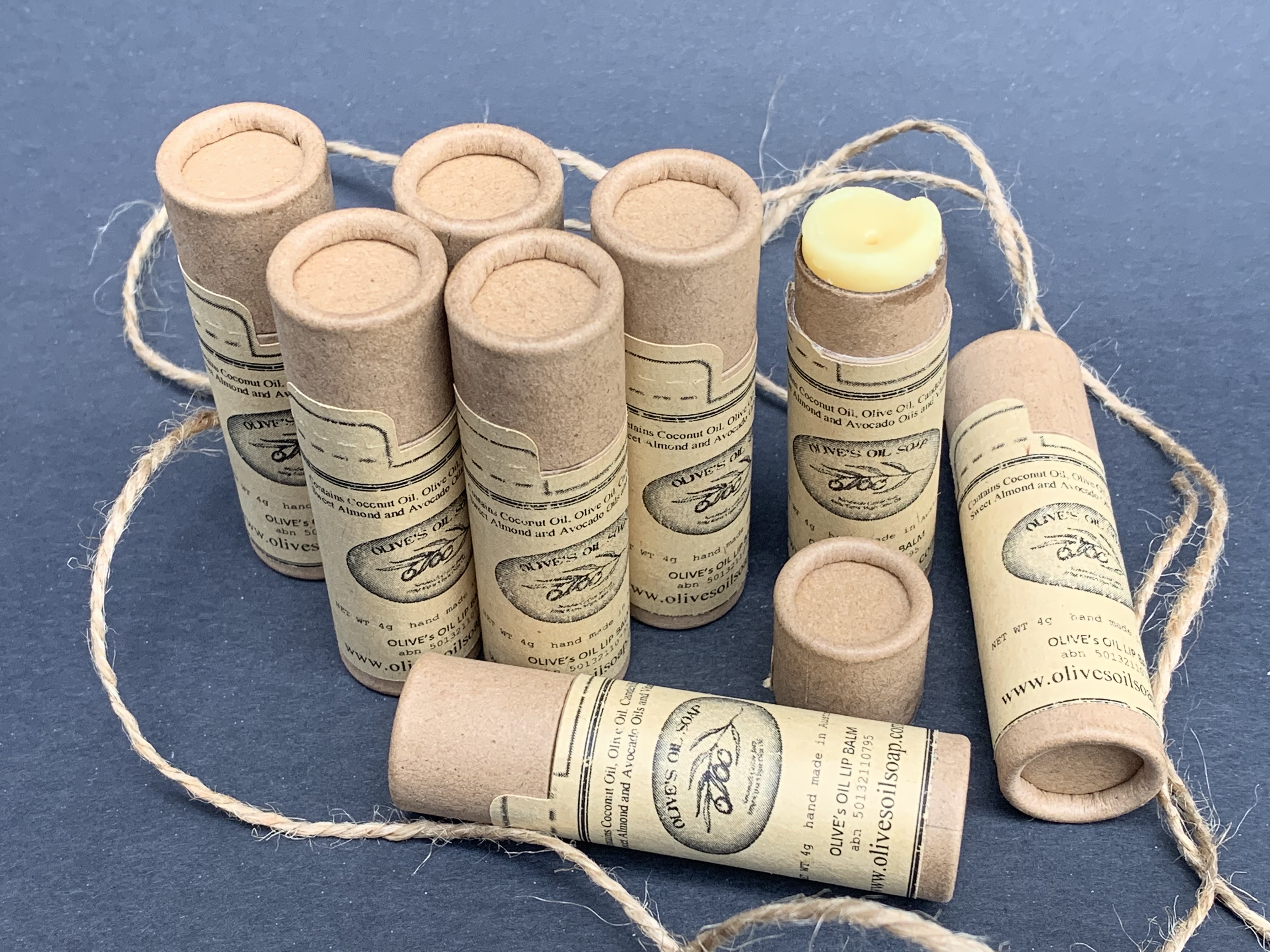 Olive's Oil Lip Balm 10g Natural Packaging